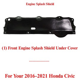 US AUTO PARTS PLUS New Front Engine Splash Shield Under Cover Direct Replacement for Honda Civic 2016-2020 74113TBAA00 HO1228160