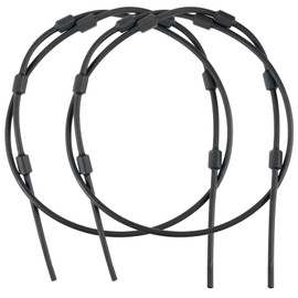 UIIHUNT Replacement Tree Stand Cables: Pair of Replacement Cables for Climbing Treestand, Durable Steel Braded PVC Black Coated 65" Treestand Replacement Cables, Hunting Tree Stand Accessories