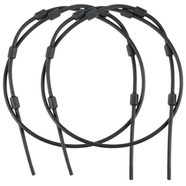 UIIHUNT Replacement Tree Stand Cables: Pair of Replacement Cables for Climbing Treestand, Durable Steel Braded PVC Black Coated 65" Treestand Replacement Cables, Hunting Tree Stand Accessories