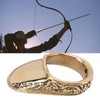 Archery Thumb Rings Good Protection Engraving Pattern Brass Finger Protector