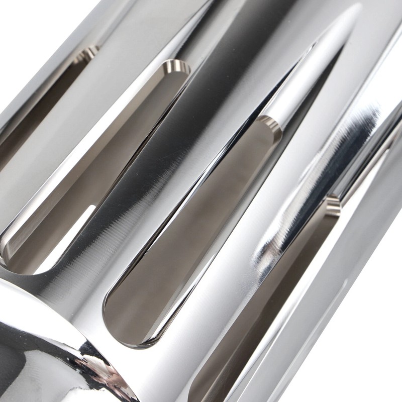 Unbranded Chrome Fork Boot Slider Cover Cow Bell For Harley