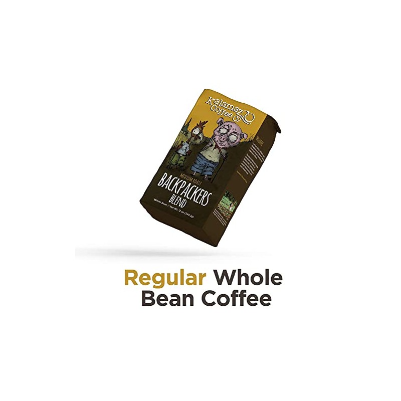 KALAMAZOO COFFEE COMPANY Backpackers Blend Whole Bean Coffee - Medium