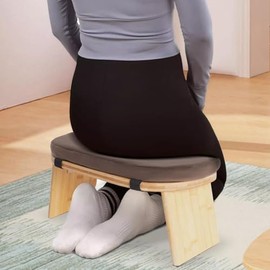 for Foldable Kneeling Meditation Bench Stool with Cushion & Bag