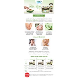 Arko Nem Cream Avocado Oil Cream for Body, Face and Hands 250 ml Tin