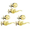 Brotima 3 Pack Keyed Alike Lever Set with Single Cylinder