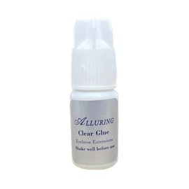 Alluring Clear Eyelash Extension Glue/Eyebrow Extension Glue/Lash Extension Ahesive / 1 Sec Drying Time/Retention – 8 Weeks/Transparent Adhesive/Professional Supplies -10ml