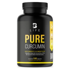 Curcumina Pura de 180 Cápsulas. Ingredientes de origen natural. Pure Curcumin B Life.