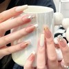 Lwenjing Nail Tips, 24 Pieces, 3D Nail Tips, Handmade Nail