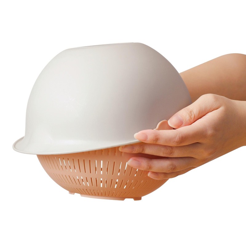 Colander & Bowl Set, One-Piece, Quick and Crut, For Both