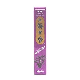 Musk Morning Star Quality Japanese Incense by Nippon Kodo - 50 Sticks + Holder