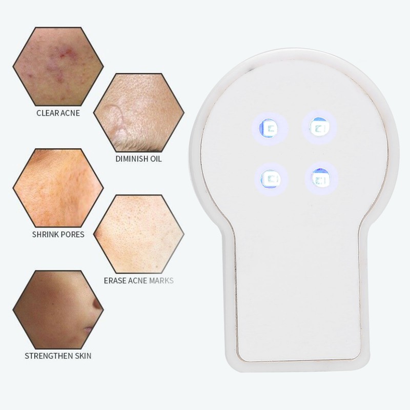 USB Plug In Mini Handheld Acne Removal Machine Blue Light