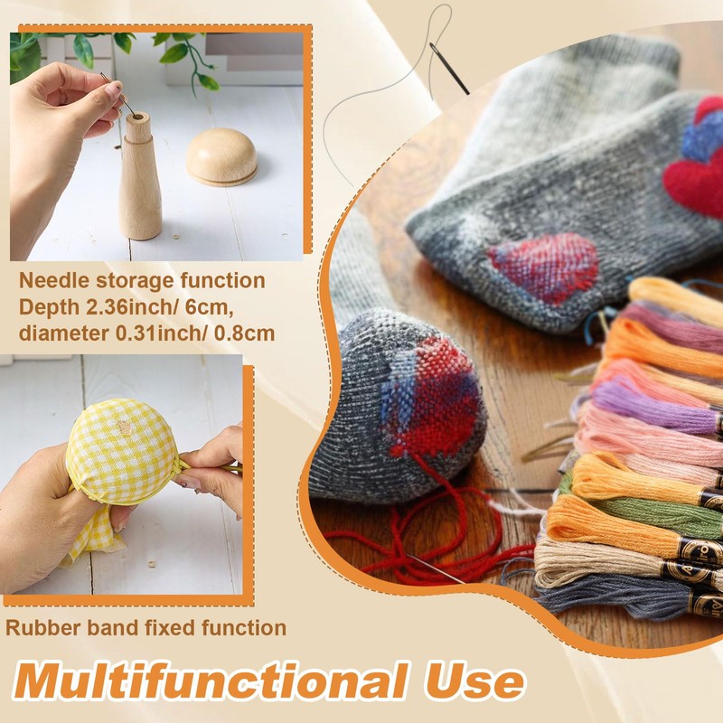 Jexine Mini Darning Mushroom for Socks 14 Hooks Small Speedweve