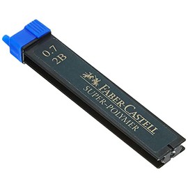 Faber-Castell 0.7mm 2B Super-Polymer Fineline Lead (12 leads per container)