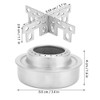 VGEBY1 Camp Stove, Outdoor Multi-Function Ultralight Stainless Steel Alcohol Stove