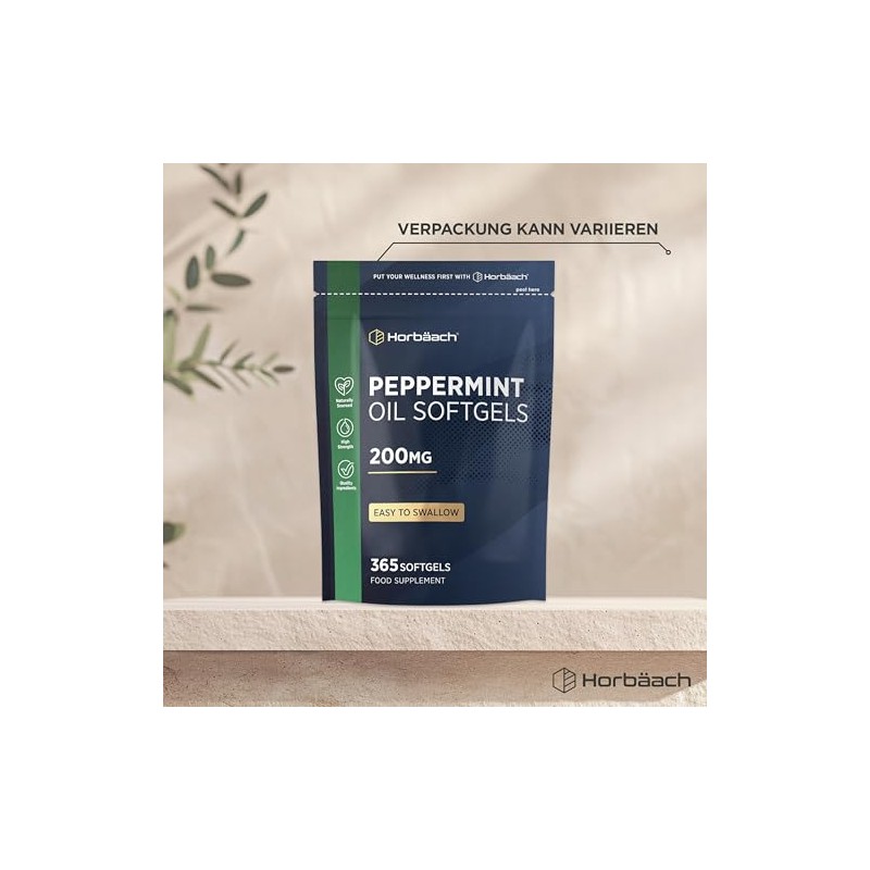 Horbaach Peppermint Oil Capsules 200 mg from Peppermint Oil |