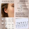 FIRSAUKI Backless Half Hoop Earrings Women