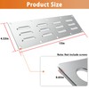 FOROIRON 2 Pack Stainless Steel Venting Panel for Grill Accessory