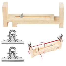 XPEX 1 x Wood Paracord Jig Bracelet Maker, Paracord Accessories, Triangle Paracord Jig Bracelet Manufacturer, U-Shape Wooden Frame Bracelet, Jig Kit, DIY Knitting Bracelet Jig with 2 Clips (22 x 5 x 9