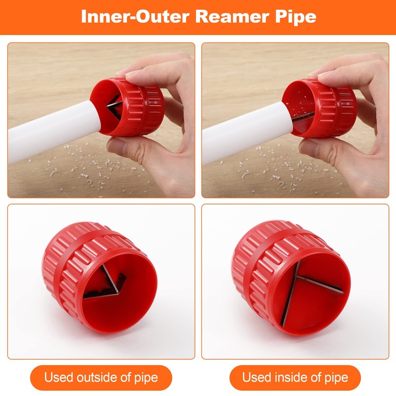 1/4'' - 1'' Depth Gauge and Pipe Deburring Tool Kit,