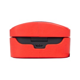 MITER - Funda compatible con auriculares Sony WF-1000XM4, hecha a mano de piel sintética para WF1000XM4 (rojo)