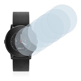 6x Screen Protector for Pebble Time round Protection Film - Crystal-Clear, Bubble-Free