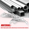 QCDENG 30 Pack Stainless Steel Furniture Corner Connector Brackets with