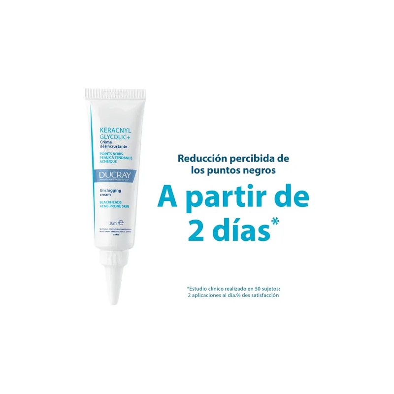Crema Facial Ducray Keracnyl Glycolic Puntos Negros Espinillas