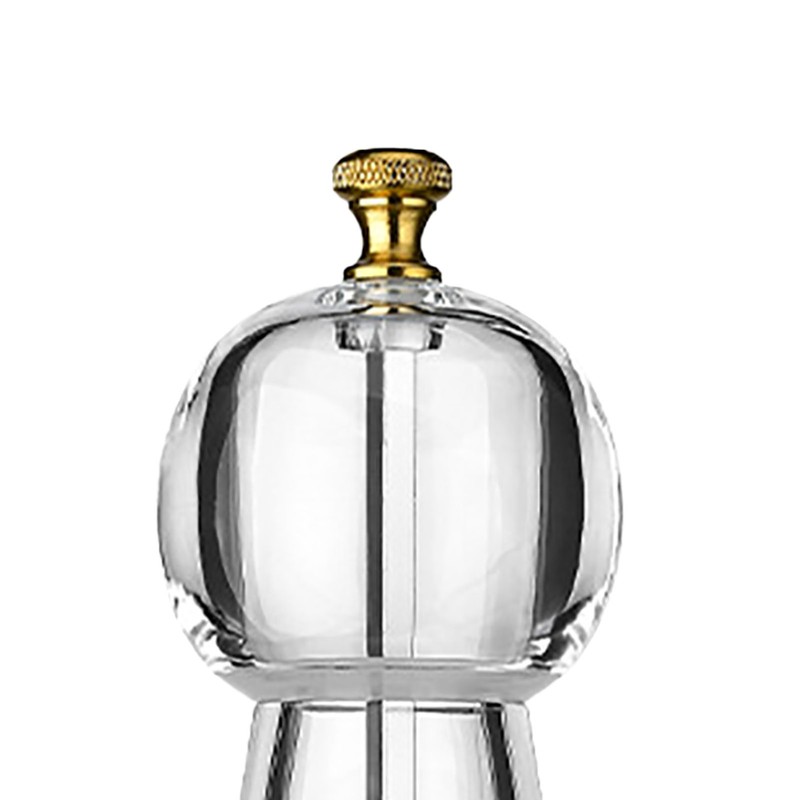 Pepper Grinder Acrylic Ceramic Round Head Multifunctional Pepper Mill Shaker