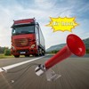 FARBIN 180db Red Air Horn Universal Purpose 12v/24v Caravan Pressure
