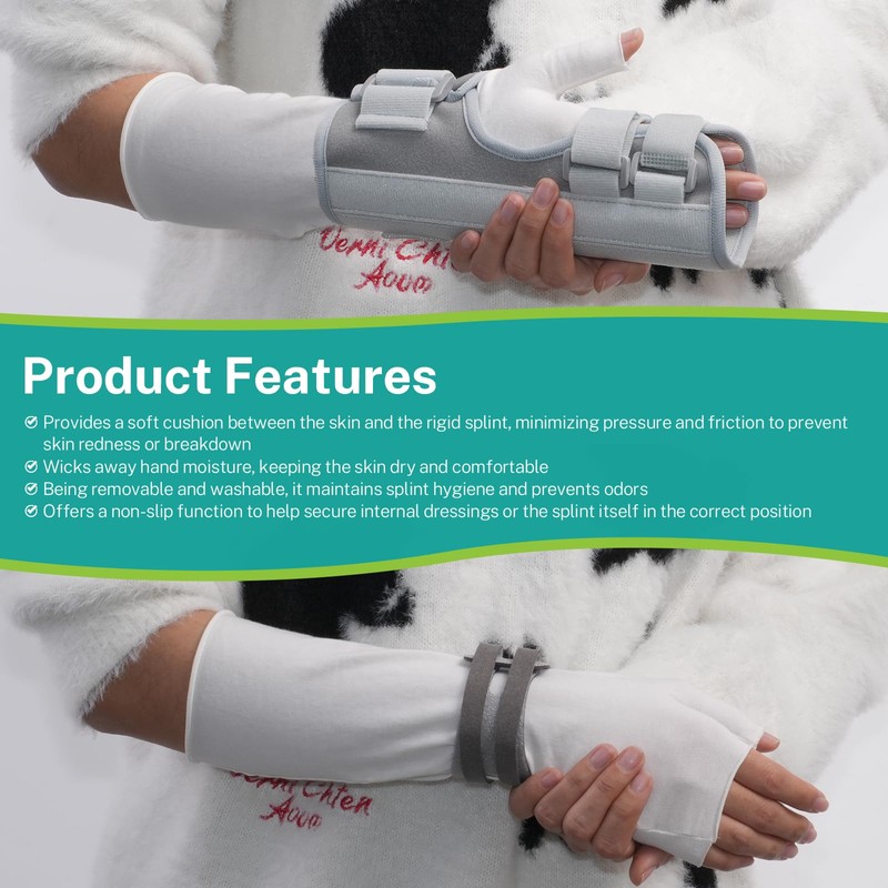 lefeke Hand Socks for Splint – Soft and Breathable, Hand
