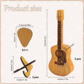Guitar Picks, Wooden Plectrums, Acoustic Guitar Picks, Guitar Picks, Unique Guitar Picks, Mini Guitar Pick Holder, Guitar Picks with Stand and Box