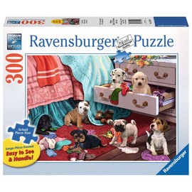 Ravensburger Mischief Makers Large Format 300 Piece Jigsaw Puzzle | Premium Quality | Unique Piece Shape | Fun Group Activity | Perfect for Adults and Kids