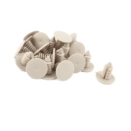 ACROPIX Rivet Bumper Door Fastener Clips Universal Car Plastic Beige 20pcs