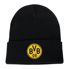 Borussia Dortmund BVB Logo Beanie Black, black, One Size