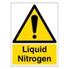 V Safety Liquid Nitrogen - Portrait 200 x 300mm -