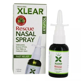 Xlear 2 Pack Xlear Rescue Nasal Spray with Xylitol, Oregano and Tea Tree Oil 1.5 fl oz