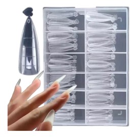 Zeiry nails Tips Dual System Stiletto Para Polygel Acrigel 120 Pzs