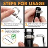 185Pcs 304 Stainless Steel Hose Clamp Kit w/Case & Tools,