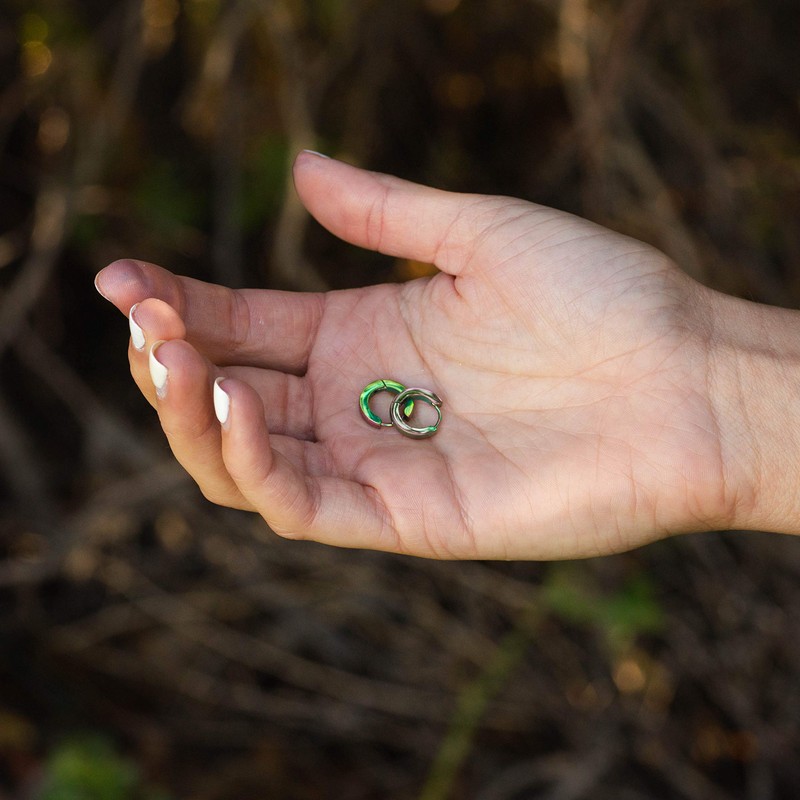 Slim Hoop Earrings by Bungsa®, Silver, Gold, Rose Gold, Unisex,