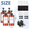 Anhow 4 x 500 ml Soap Dispenser Wall Mounting Set,