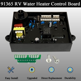 91365 RV Water Heater Control Circuit Board with Fuse Compatible with Atwood GCH6A-10E, G9-EXT, G16-EXT, GC6AA-10E, GC10A-4E, GE9-EXT, GEH16-EXT Replaces 91226, 93305, 91346, 93851, AT93851