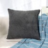 CALIYO Cushion Cover Corduroy Plain Set of 2 Cushion Covers