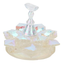 Nail Tips Stand Holder, Magnetic Alloy Nail Art Display Tip Base for Salon Diy and Practice Manicure Tools Nail Practices Displays Holder for False Nail Tips Stands Bases Training(Aurora White)