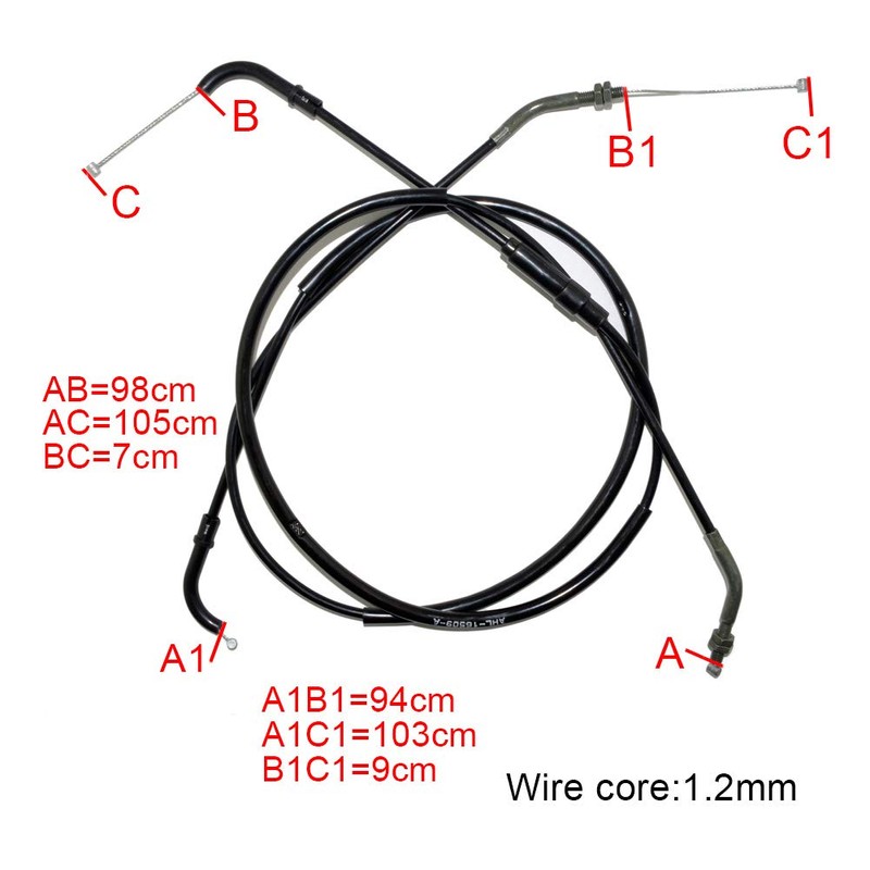AHL Throttle Cable Suzuki DR250 Djebel 250 1996 – 2007