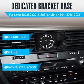 CARFIB for Lexus RX 350 450h Accessories Car Phone Holder Mount 2021 2020 2019 2018 2017 2016 Cell Phone Air Vent Dedicated Cradle Gravity Navigation Black