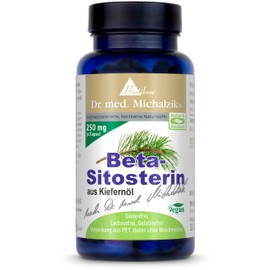 Beta sitosterol – 90 vegan capsules – 250 mg high dose pure beta-sitosterol from pine oil per capsule – according to Dr. Michalzik – without additives – from Biotikon®