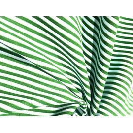 100% Cotton Denim Green Stripe Print Fabric 58" Wide Amazing for Shirts [17076]