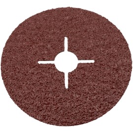 AERZETIX - C77039 - Set of 5 Sanding Discs Diameter 125 mm Fibre for Angle Grinder - Grit Size P24 - Sanding Discs Grinding Polishing