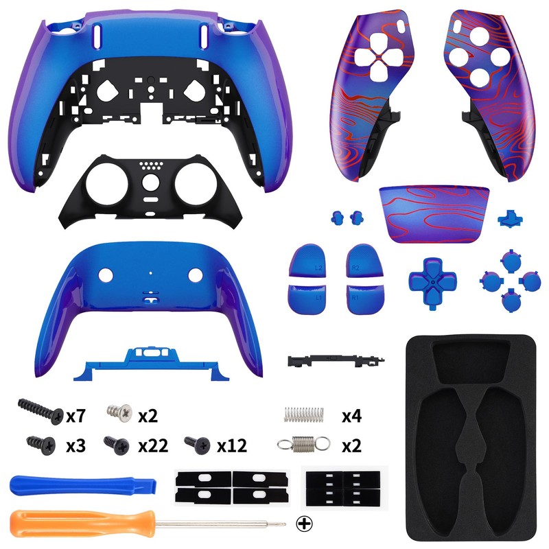eXtremeRate Full Set Shell with Buttons Touchpad Cover Compatible with