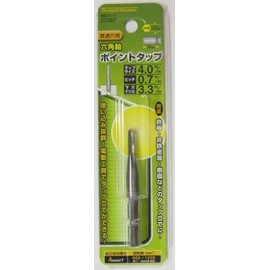 Ichinen Access Thread Master Tap Dice, Hexagonal Axis Point Tap, M4 x 0.03 inches (0.7 mm), Base Material: HSS